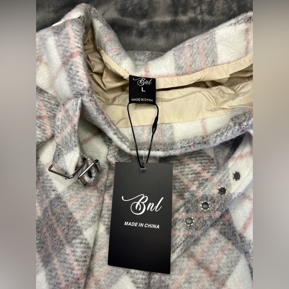 Y2K Plaid Pleated Mini Skort size large NWT. School Girl, Cute Goth, Mean Girls - Picture 2 of 6